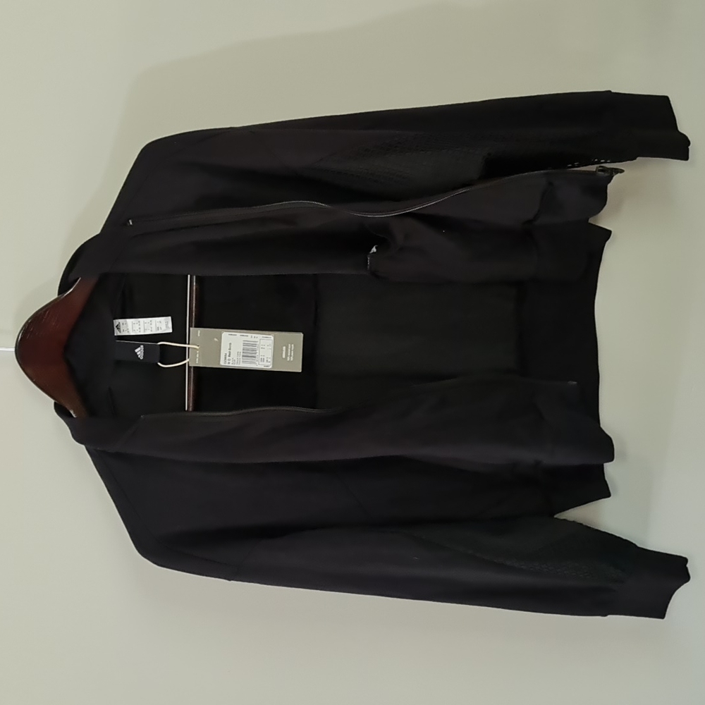 New with tags Adidas woman's black mesh track jacket
